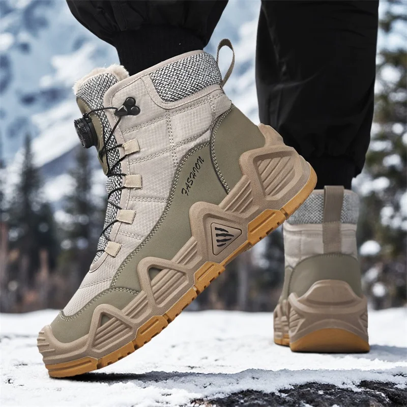 Waterproof Winter Boot - Botas tácticas de combate para hombre,