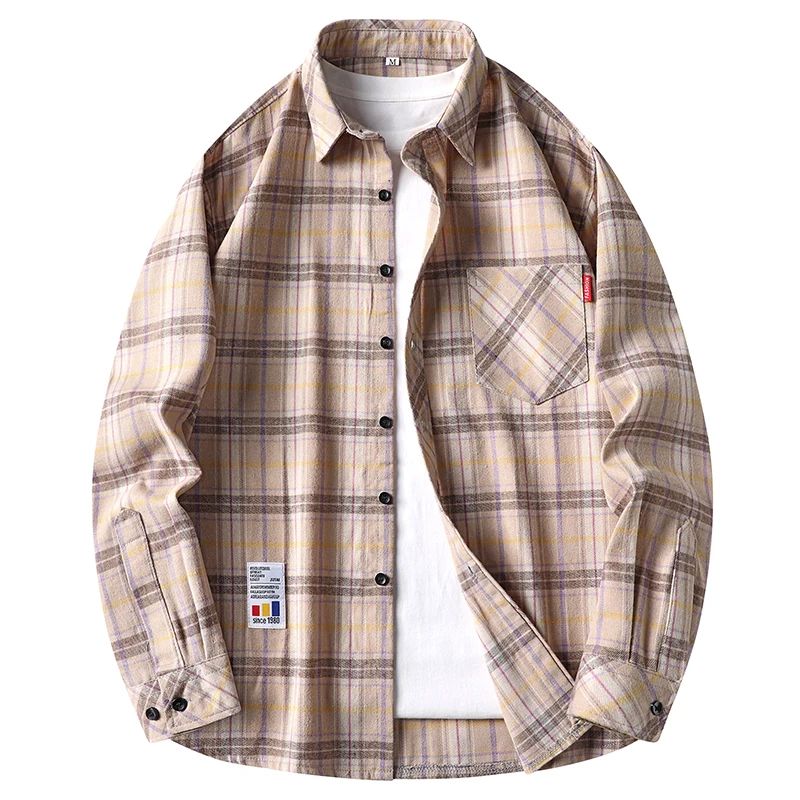 Flannel Shirt Lined - Camisas de franela a cuadros casuales
