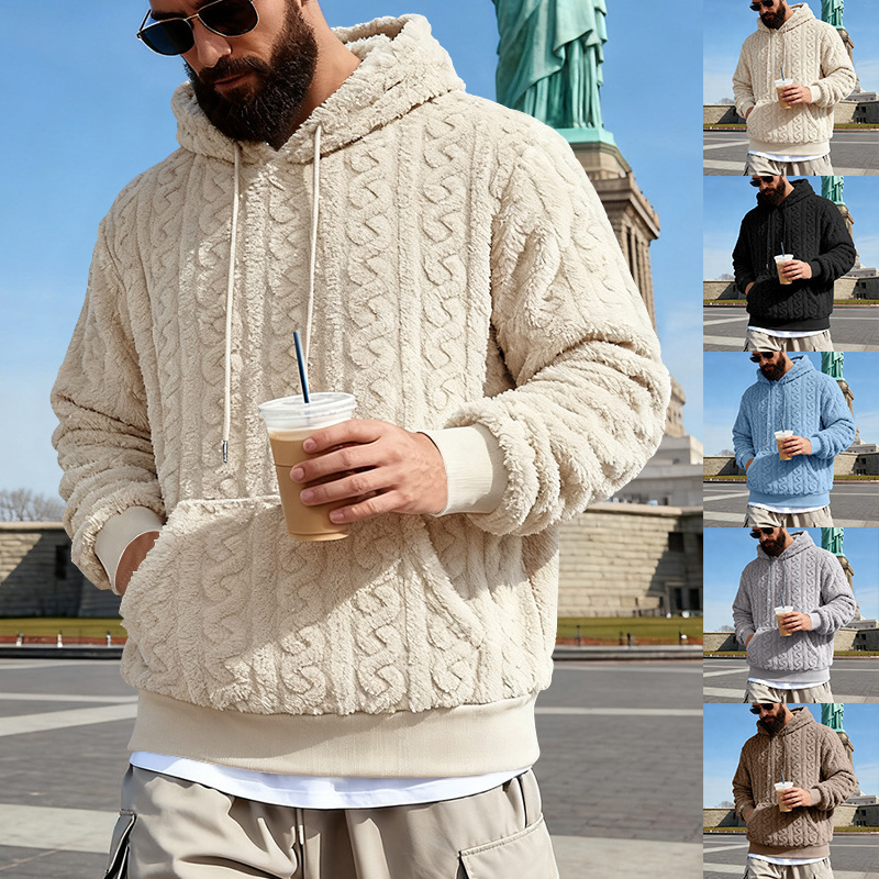 Sudadera con capucha de lana p - Sherpa Hoodie Fleece reseña y precio