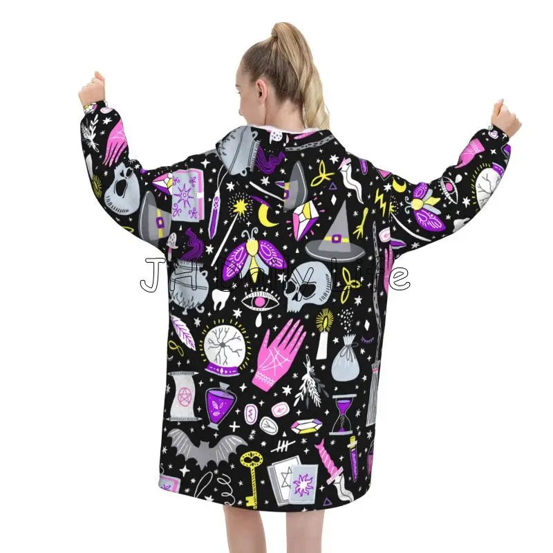 Manta gótica mágica Witchy de  - Sherpa Hoodie Fleece reseña y precio