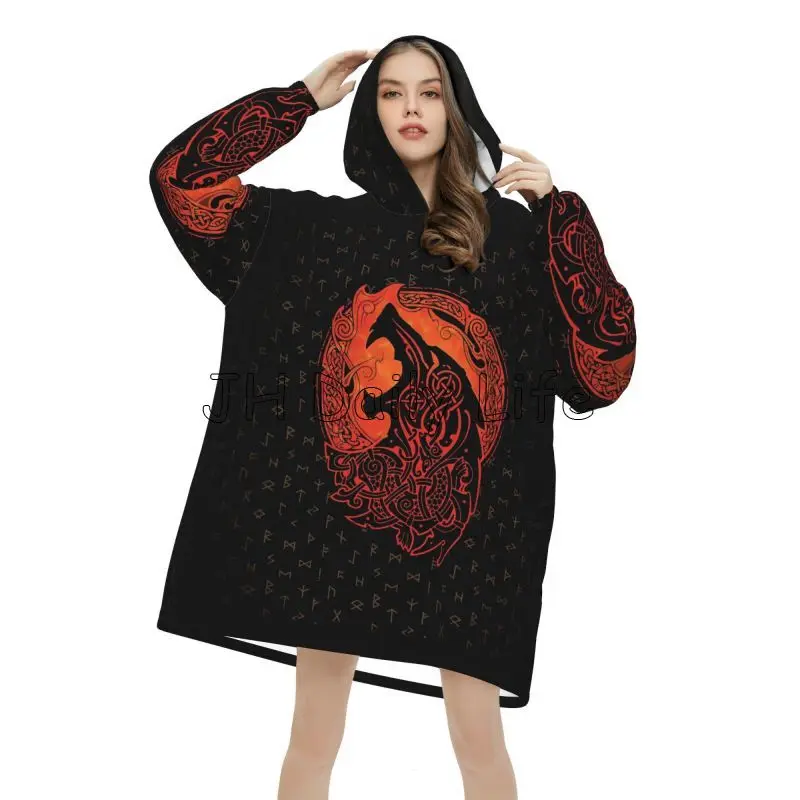 Manta con capucha portátil con - Sherpa Hoodie Fleece reseña y precio